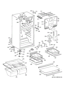 02 - Cabinet parts for Ge Refrigerator GTS18HBSARCC from AppliancePartsPros.com