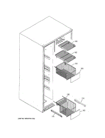 05 - Freezer Shelves parts for Ge Refrigerator GCG21YESBFSS from AppliancePartsPros.com