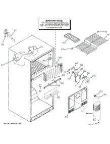 02 - Freezer Section parts for Ge Refrigerator GTS18SBPSRBS from AppliancePartsPros.com