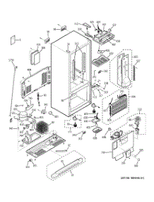 02 - Cabinet parts for Ge Refrigerator GBS22KBSACC from AppliancePartsPros.com