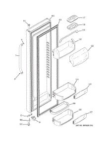 02 - Fresh Food Door parts for Ge Refrigerator GCG21SISBFSS from AppliancePartsPros.com
