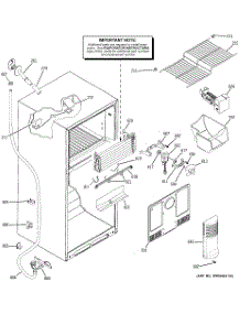 02 - Freezer Section parts for Ge Refrigerator DTS18ICSJRWW from AppliancePartsPros.com
