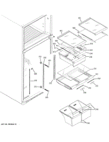 05 - Fresh Food Shelves parts for Ge Refrigerator GTH18KBRTRWW from AppliancePartsPros.com