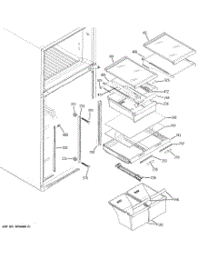 05 - Fresh Food Shelves parts for Ge Refrigerator GTS18KHPPRBB from AppliancePartsPros.com