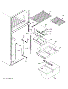05 - Fresh Food Shelves parts for Ge Refrigerator GTS18DCPPRBB from AppliancePartsPros.com