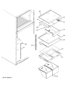05 - Fresh Food Shelves parts for Ge Refrigerator DTS18ICSIRWW from AppliancePartsPros.com