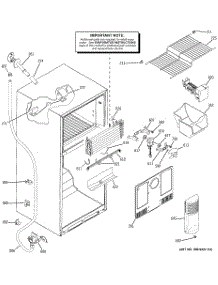02 - Freezer Section parts for Ge Refrigerator DTS18ICSPRWW from AppliancePartsPros.com