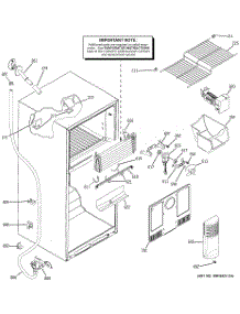 02 - Freezer Section parts for Ge Refrigerator GTS18DCPPLBB from AppliancePartsPros.com