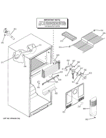 02 - Freezer Section parts for Ge Refrigerator GTH18DBRTRBB from AppliancePartsPros.com