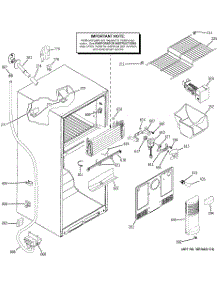 02 - Freezer Section parts for Ge Refrigerator GTS18KHPPRWW from AppliancePartsPros.com