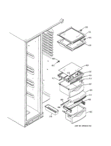 07 - Fresh Food Shelves parts for Ge Refrigerator GSK25LASACCC from AppliancePartsPros.com