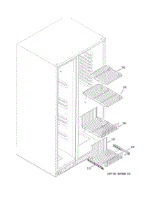 05 - Freezer Shelves parts for Ge Refrigerator ESS25SGSASS from AppliancePartsPros.com