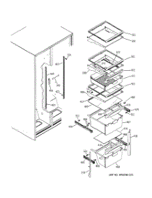 07 - Fresh Food Shelves parts for Ge Refrigerator GSS22UFPJCC from AppliancePartsPros.com