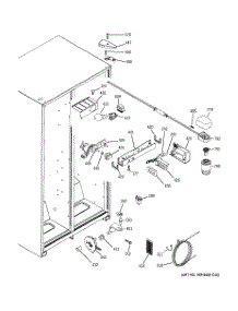 06 - Fresh Food Section parts for Ge Refrigerator SSH25KFRFWW from AppliancePartsPros.com