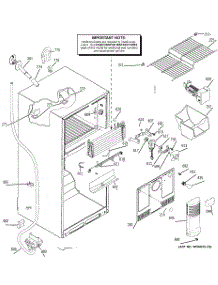 02 - Freezer Section parts for Ge Refrigerator GTS18SHPLRBS from AppliancePartsPros.com