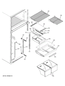 05 - Fresh Food Shelves parts for Ge Refrigerator GTH18DBRORBB from AppliancePartsPros.com