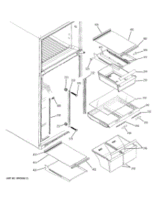 05 - Fresh Food Shelves parts for Ge Refrigerator DTS18ZBRNRWW from AppliancePartsPros.com