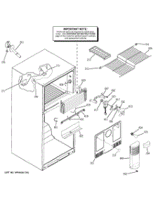02 - Freezer Section parts for Ge Refrigerator GTS18KBPNRWW from AppliancePartsPros.com