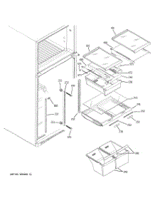 05 - Fresh Food Shelves parts for Ge Refrigerator GTS18KBPNRWW from AppliancePartsPros.com