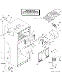 02 - Freezer Section parts for Ge Refrigerator GTS18KCPNRWW from AppliancePartsPros.com