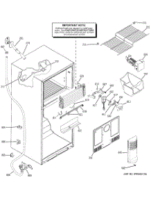 02 - Freezer Section parts for Ge Refrigerator GTH18DCRORWW from AppliancePartsPros.com