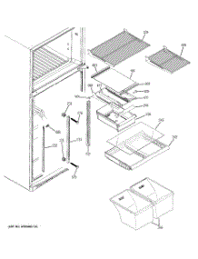 05 - Fresh Food Shelves parts for Ge Refrigerator GTS18DCPLRWW from AppliancePartsPros.com
