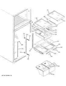 05 - Fresh Food Shelves parts for Ge Refrigerator GTS18SBSMRSS from AppliancePartsPros.com