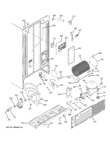 08 - Sealed System & Mother Board parts for Ge Refrigerator GSS25QGPJBB from AppliancePartsPros.com