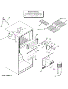 02 - Freezer Section parts for Ge Refrigerator GTS18DBPLRBB from AppliancePartsPros.com