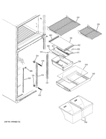 05 - Fresh Food Shelves parts for Ge Refrigerator GTS18DCPNRCC from AppliancePartsPros.com