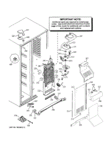 03 - Freezer Section parts for Ge Refrigerator GSS23QGSBCC from AppliancePartsPros.com