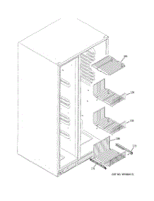 05 - Freezer Shelves parts for Ge Refrigerator GSL25KGSBBS from AppliancePartsPros.com