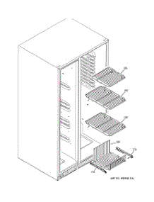 05 - Freezer Shelves parts for Ge Refrigerator GSS25KGSBBB from AppliancePartsPros.com