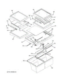 06 - Fresh Food Shelves parts for Ge Refrigerator ETS22SBSARSS from AppliancePartsPros.com