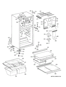 02 - Cabinet parts for Ge Refrigerator STS18GBSARWW from AppliancePartsPros.com