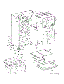 02 - Cabinet parts for Ge Refrigerator GTS18RBSARWW from AppliancePartsPros.com