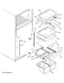 05 - Fresh Food Shelves parts for Ge Refrigerator DTL18ICSERBS from AppliancePartsPros.com