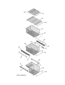 06 - Freezer Shelves parts for Ge Refrigerator GSS25XSRDSS from AppliancePartsPros.com