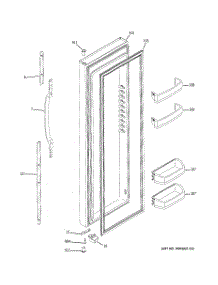 02 - Fresh Food Door parts for Ge Refrigerator GSS23VGSACC from AppliancePartsPros.com