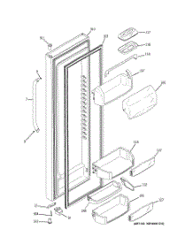 02 - Fresh Food Door parts for Ge Refrigerator GSG25SISACSS from AppliancePartsPros.com
