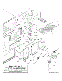 03 - Freezer Section parts for Ge Refrigerator GTR22KSSARSS from AppliancePartsPros.com