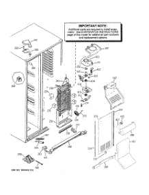 03 - Freezer Section parts for Ge Refrigerator GSS23VGSAWW from AppliancePartsPros.com