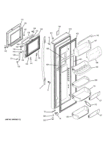 03 - Fresh Food Door parts for Ge Refrigerator PSG29SHSACSS from AppliancePartsPros.com