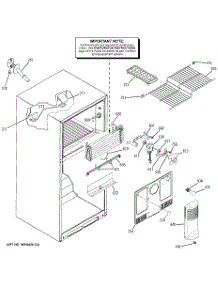 02 - Freezer Section parts for Ge Refrigerator GTS18SBSERSS from AppliancePartsPros.com