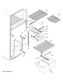 05 - Fresh Food Shelves parts for Ge Refrigerator GTS18DCPFLWW from AppliancePartsPros.com