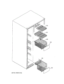 05 - Freezer Shelves parts for Ge Refrigerator GIG21YESAFKB from AppliancePartsPros.com