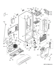 02 - Cabinet parts for Ge Refrigerator SDL20KCSABS from AppliancePartsPros.com