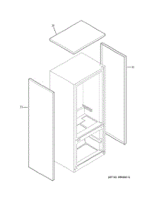 04 - Clad Components parts for Ge Refrigerator PDW22SHRARSS from AppliancePartsPros.com