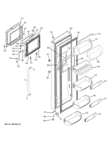 02 - Fresh Food Door parts for Ge Refrigerator GCG23YHSAFSS from AppliancePartsPros.com
