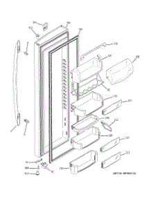 03 - Fresh Food Door parts for Ge Refrigerator PCG23SGSAFSS from AppliancePartsPros.com